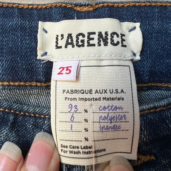 NWT L’Agence The Affair Flared Denim Jeans in Monterey Size 25 - Picture 4 of 5